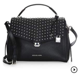 MK Bristol Studded Leather Satchel